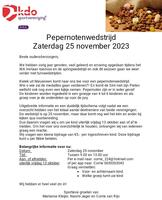 Pepernotenwedstrijd zaterdag 25 november 