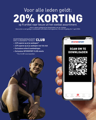 20% ledenkorting bij Twinsport