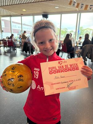 Pupil van de week 10 oktober tegen Aarlanderveen