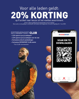 20% ledenkorting bij Twinsport