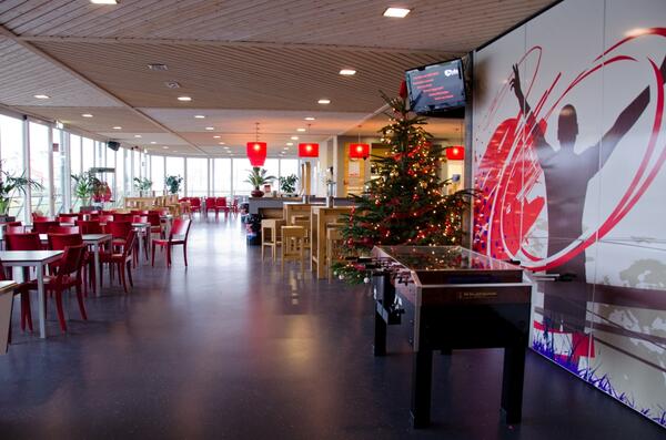 KDO kantine in kerstsfeer